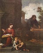 MURILLO, Bartolome Esteban, Holy Family with the Infant St John dh